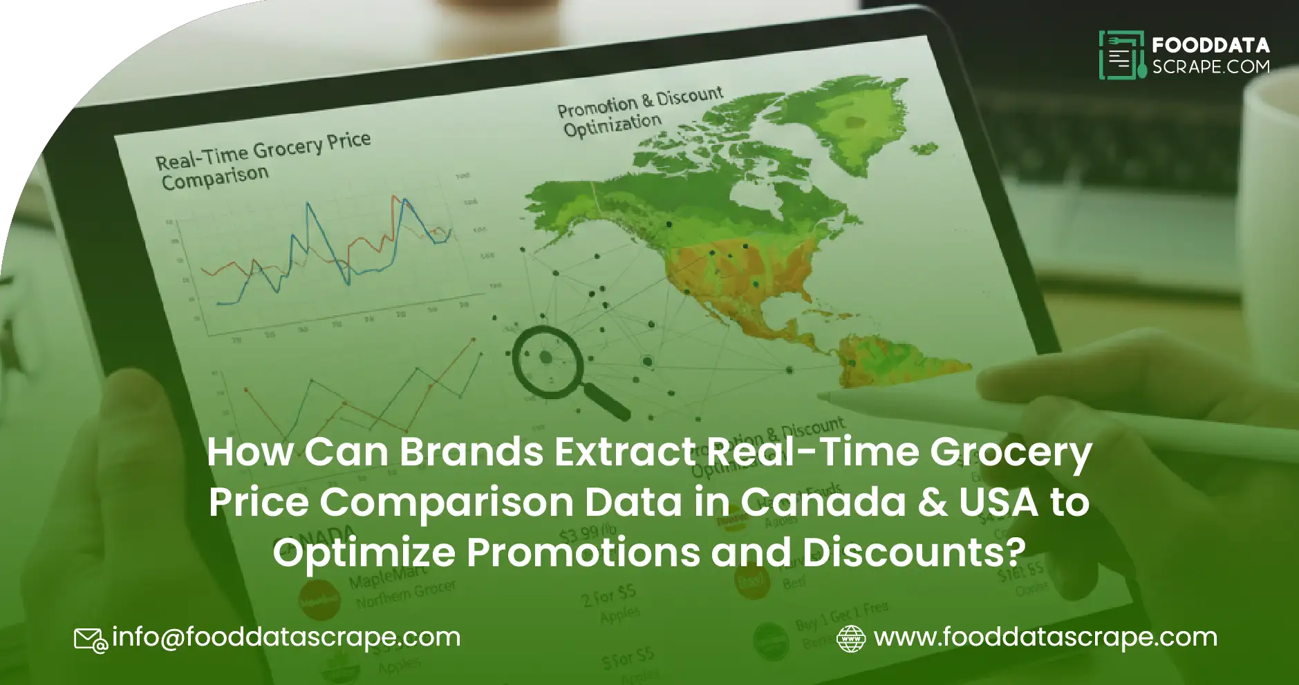 How Can Brands Extract Real-Time Grocery Price Comparison Data in Canada & USA to Optimize Promotions and Discounts?
